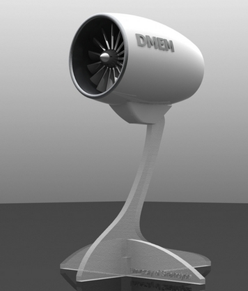 喷气发动机3d打印模型
