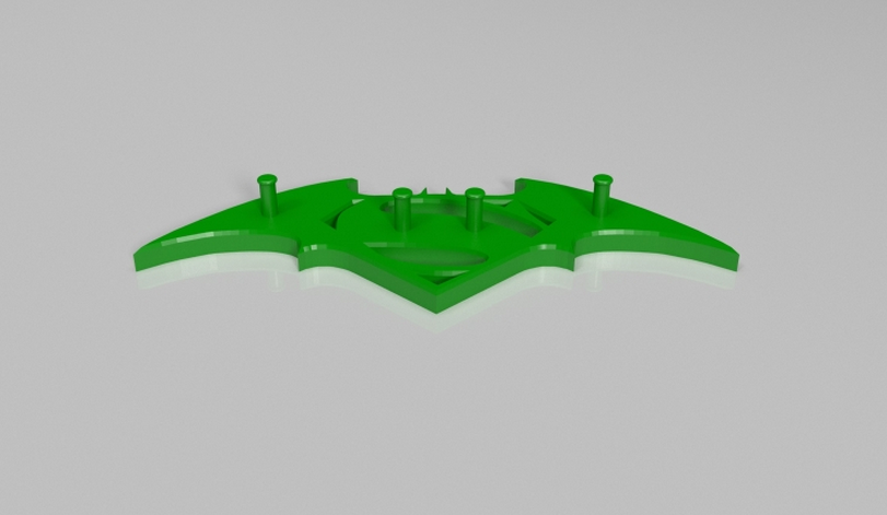 蝙蝠侠钥匙挂钩3d打印模型