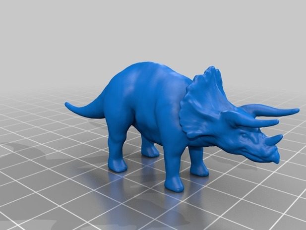 三角恐龙3d打印模型