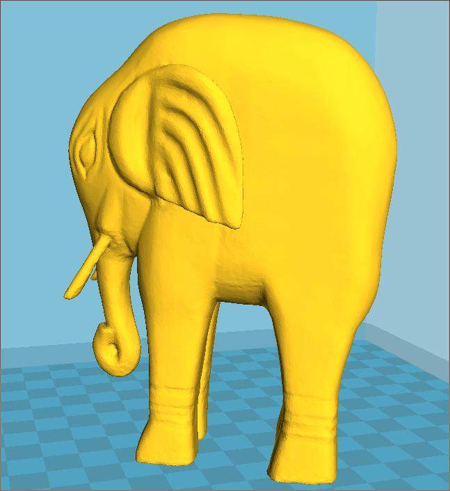 大象雕像3d打印模型