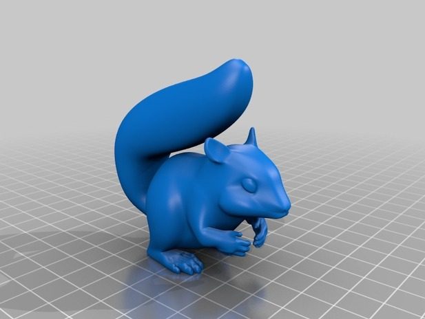 小松鼠3d打印模型