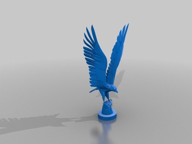 雄鹰展翅3d打印模型