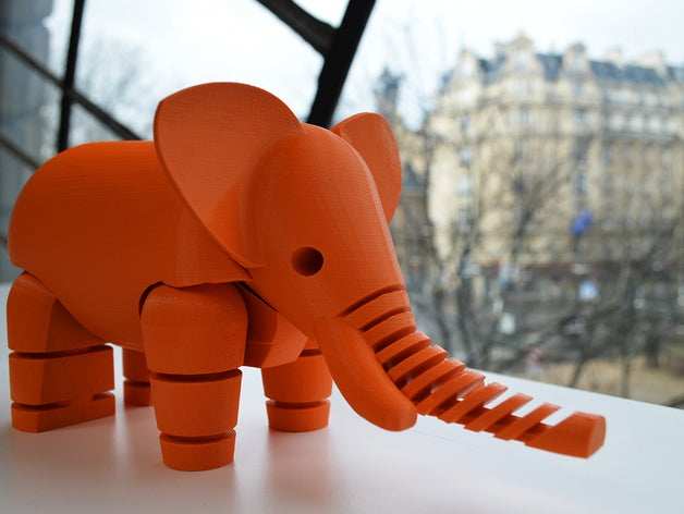大象3d打印模型