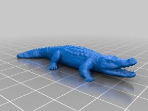 鳄鱼3d打印模型