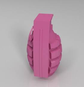 手榴弹3d打印模型