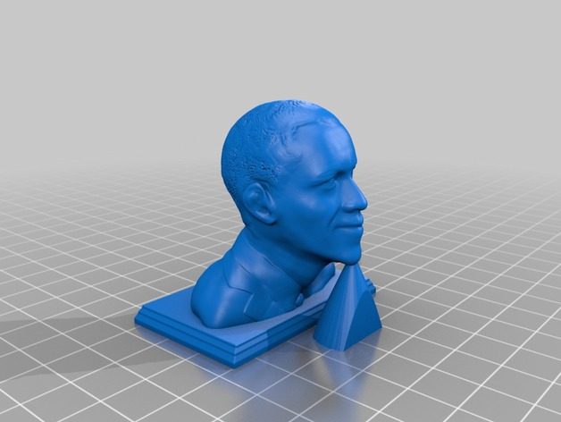 奥巴马3d打印模型