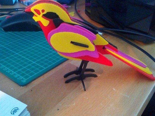 可爱的小鸟3d打印模型