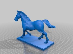 一匹马3d打印模型