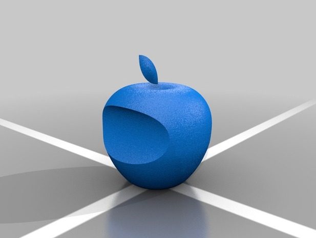 3D苹果徽标3d打印模型