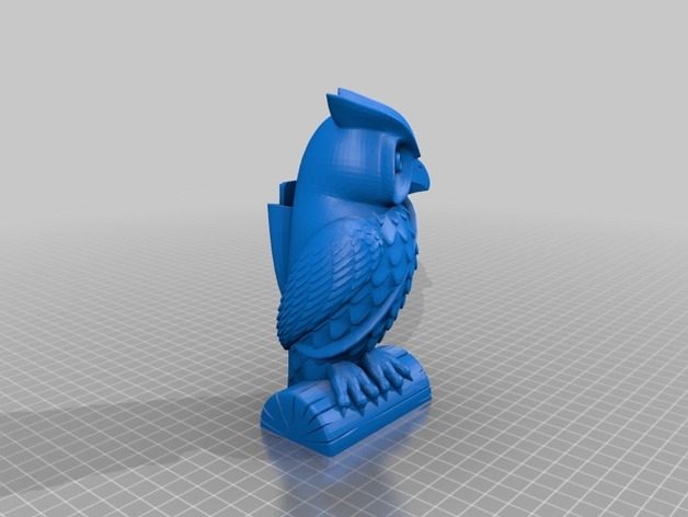 混音猫头鹰3d打印模型