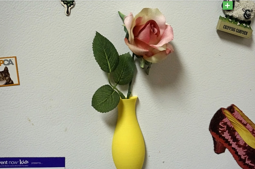 贴墙花瓶3d打印模型