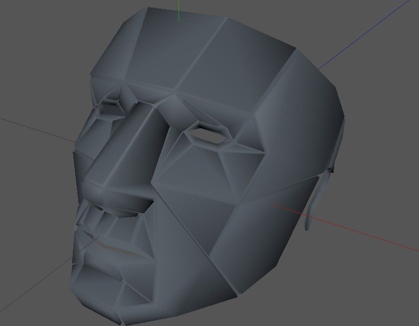 低面数的面具 by 老夫 3D打印模型