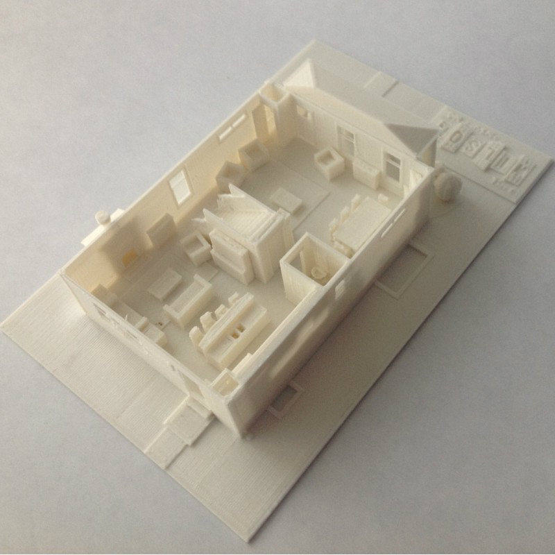 双层房屋 by 天使爱美丽 3D打印模型