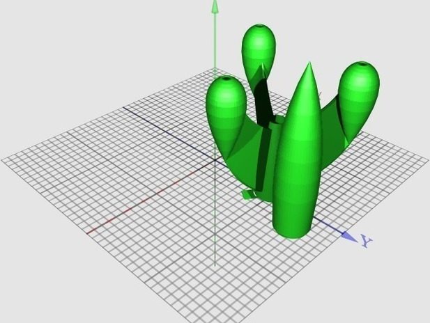 玩具火箭模型 by 剃须刀不剃须 3D打印模型