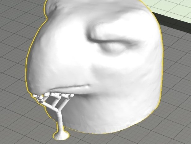 鹰嘴图腾雕塑 by 勇敢的心 3D打印模型