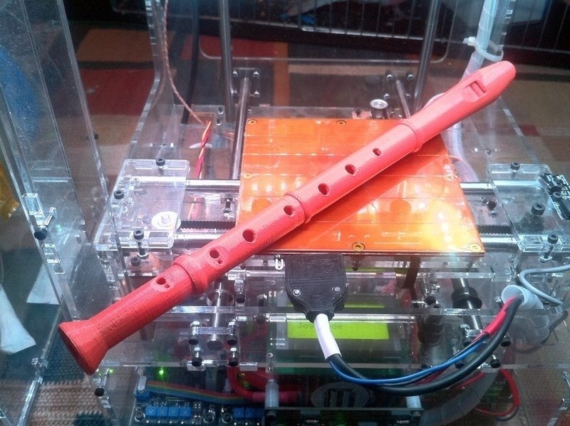 竖笛 by MakerbotR2 3D打印模型