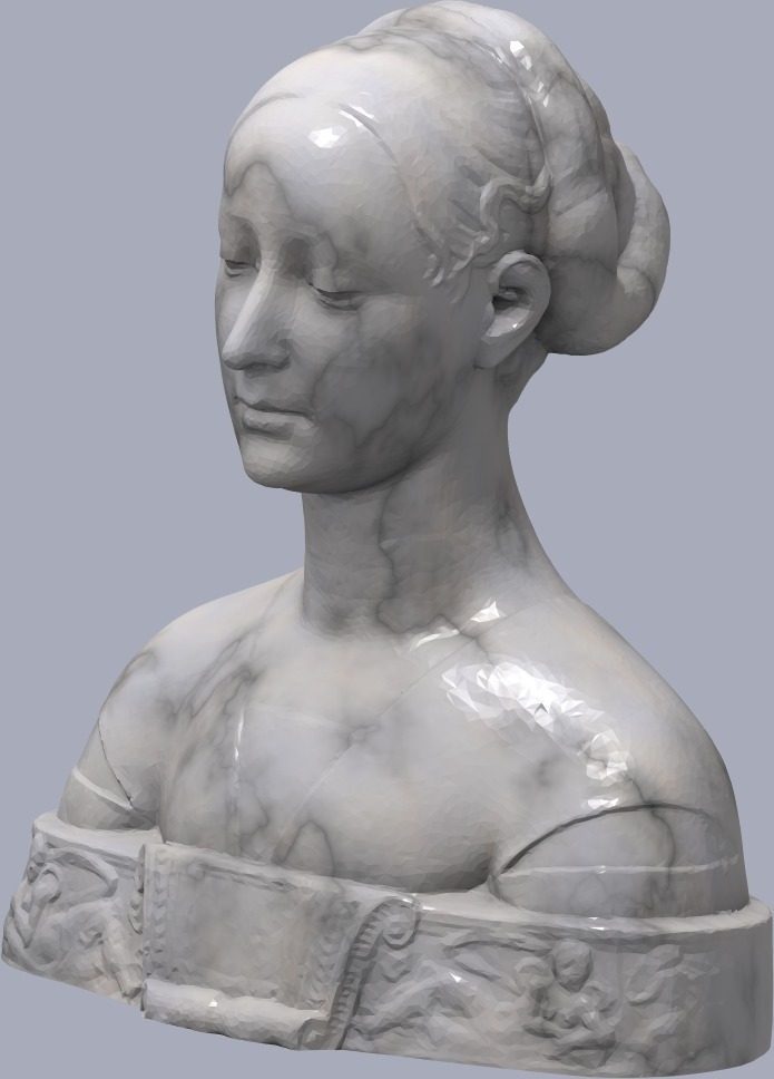 一个女人的半身像模型 by 双喷头 3D打印模型