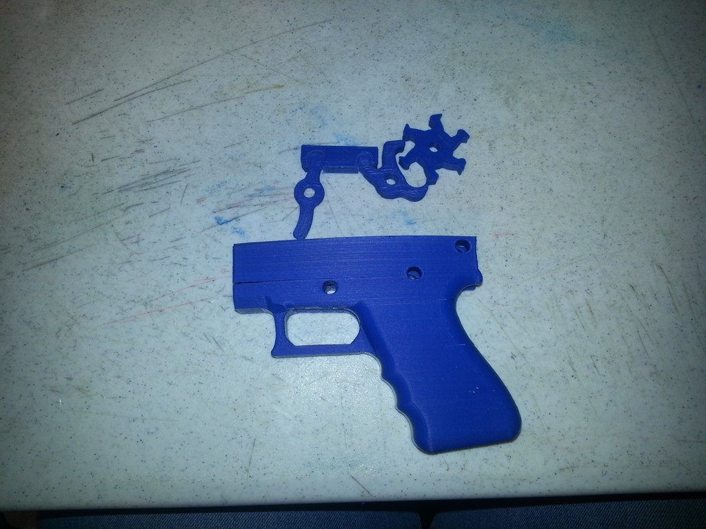 橡皮筋玩具枪 by 韩雪儿 3D打印模型