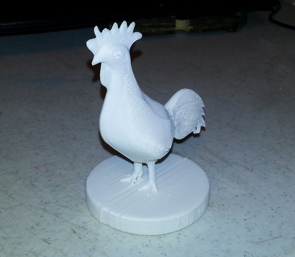 傲娇的公鸡 by 大黄易 3D打印模型