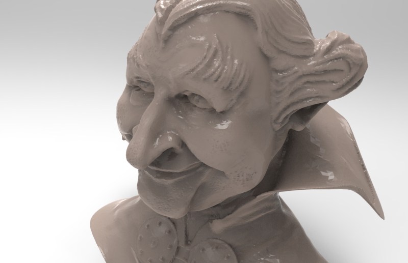 人物半身像 by 18895637978 3D打印模型