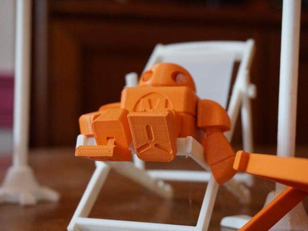 单文件创客机器人偶 by GeeKee 3D打印模型