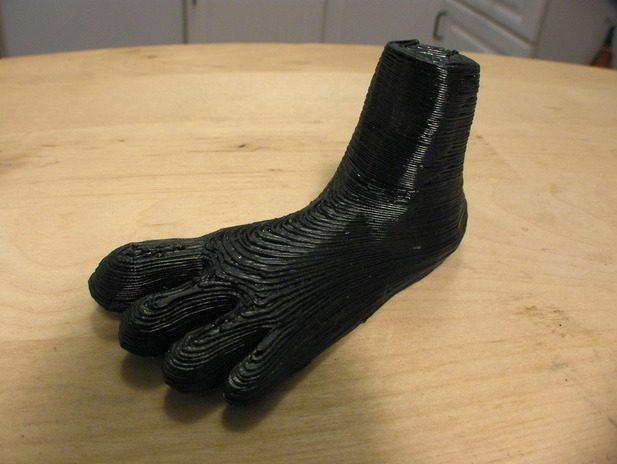 四趾的左脚 by zbeiping 3D打印模型