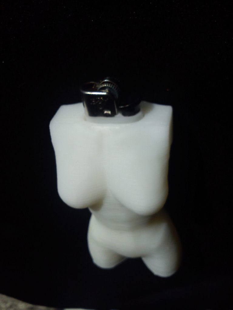 裸女形状的打火机套 by 摆渡人 3D打印模型
