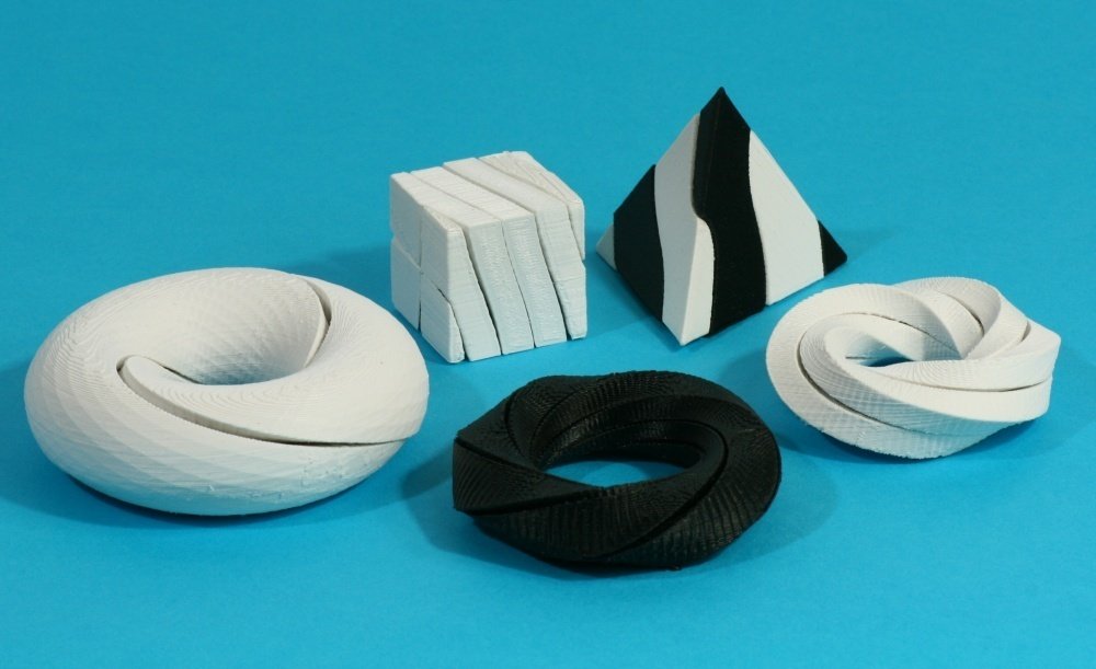 5个螺旋曲面，只有3D打印能做的物品 by 好多好多6 3D打印模型