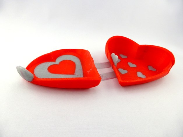 “打开你的心”珠宝盒 by shopnc1 3D打印模型