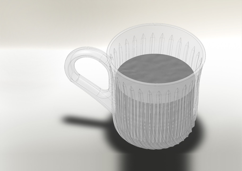 一个逼格很高的杯子 by 刷卡时为零 3D打印模型