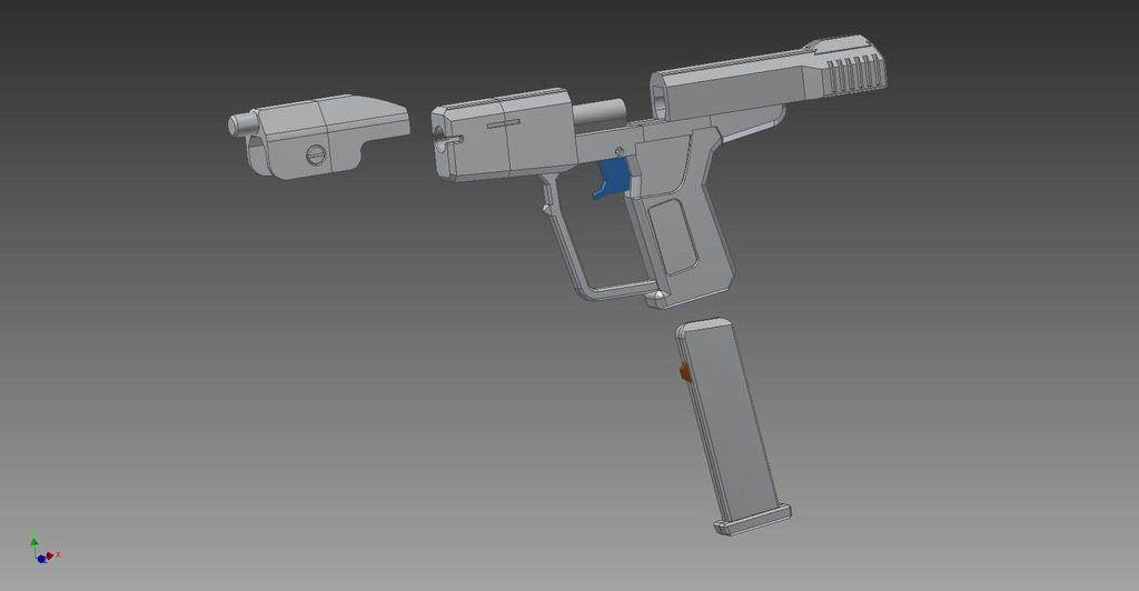 玩具手枪 by 团结就是力量 3D打印模型