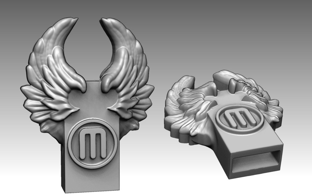 双翼型USB by zbeiping 3D打印模型