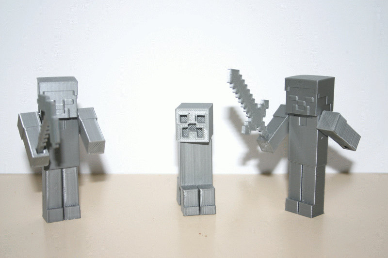 Minecraft小人 by 彪悍人生 3D打印模型