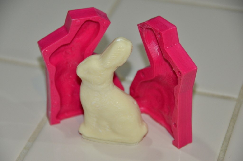 巧克力兔的模子 by molaoda 3D打印模型