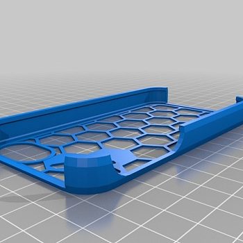 六边形花纹的iPhone手机壳 by 我爱萌宠 3D打印模型
