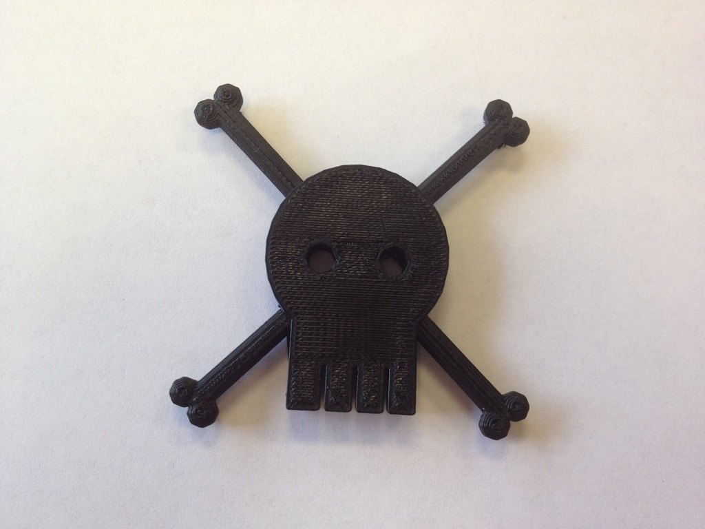 海盗骷髅标志 by 高度保温杯 3D打印模型