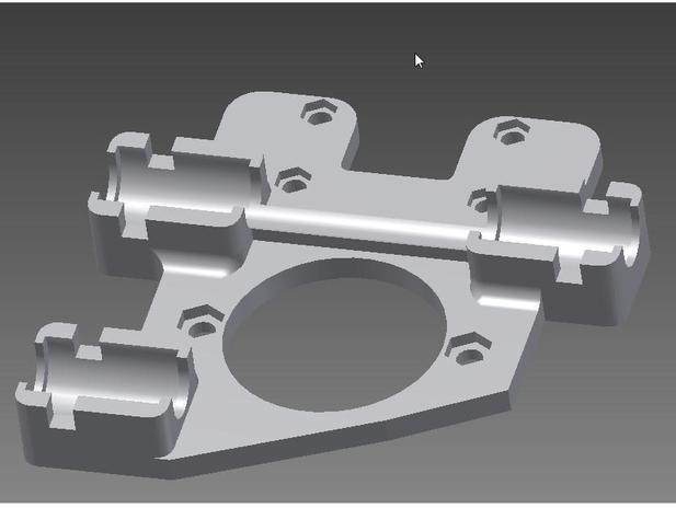 自制3D打印机上的X轴承架 by 韩雪儿 3D打印模型