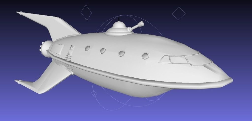 宇宙飞船（更新版） by 团结就是力量 3D打印模型