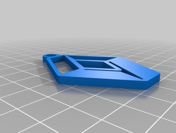 雷诺钥匙扣 by MakerbotR2 3D打印模型