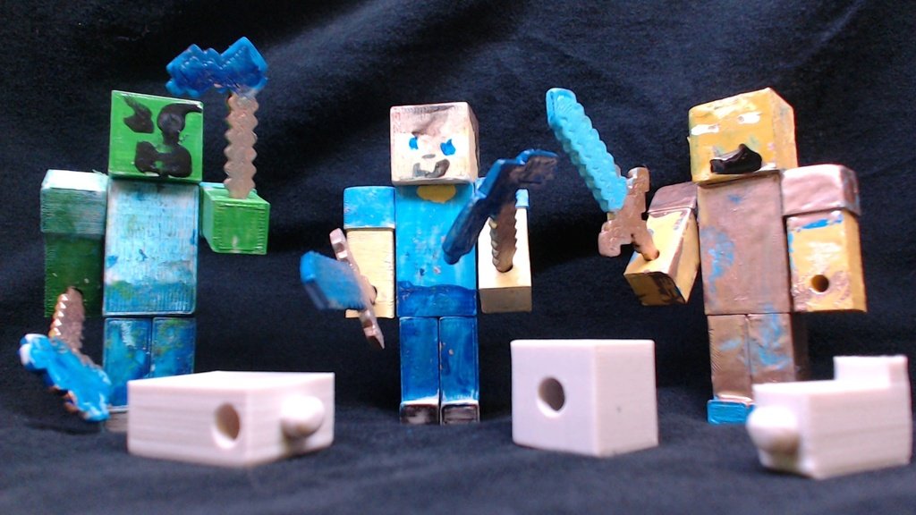 MineCraft人偶 by 团结就是力量 3D打印模型