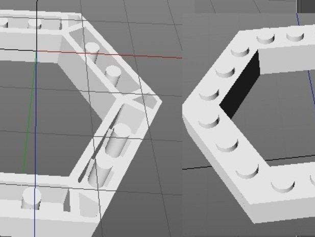 乐高六角砖 by sunaxe 3D打印模型
