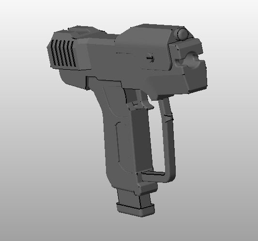 激光手枪模型 by rourou12 3D打印模型