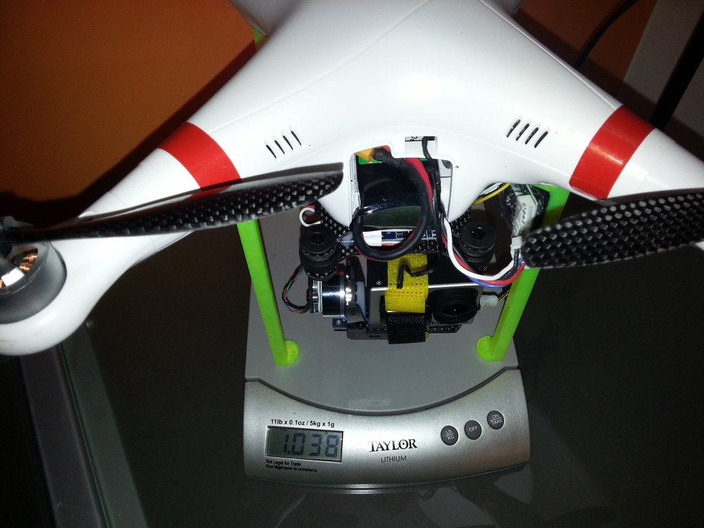 可打印的大疆无人机起落架 by 号码给我下 3D打印模型