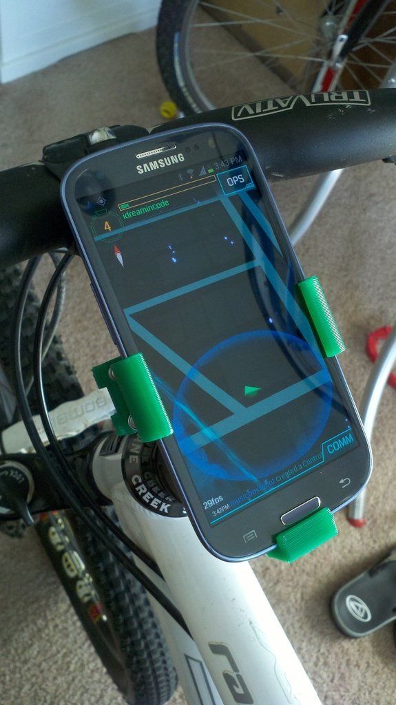 Galaxy S3 自行车安装架 by 魔猴网 3D打印模型