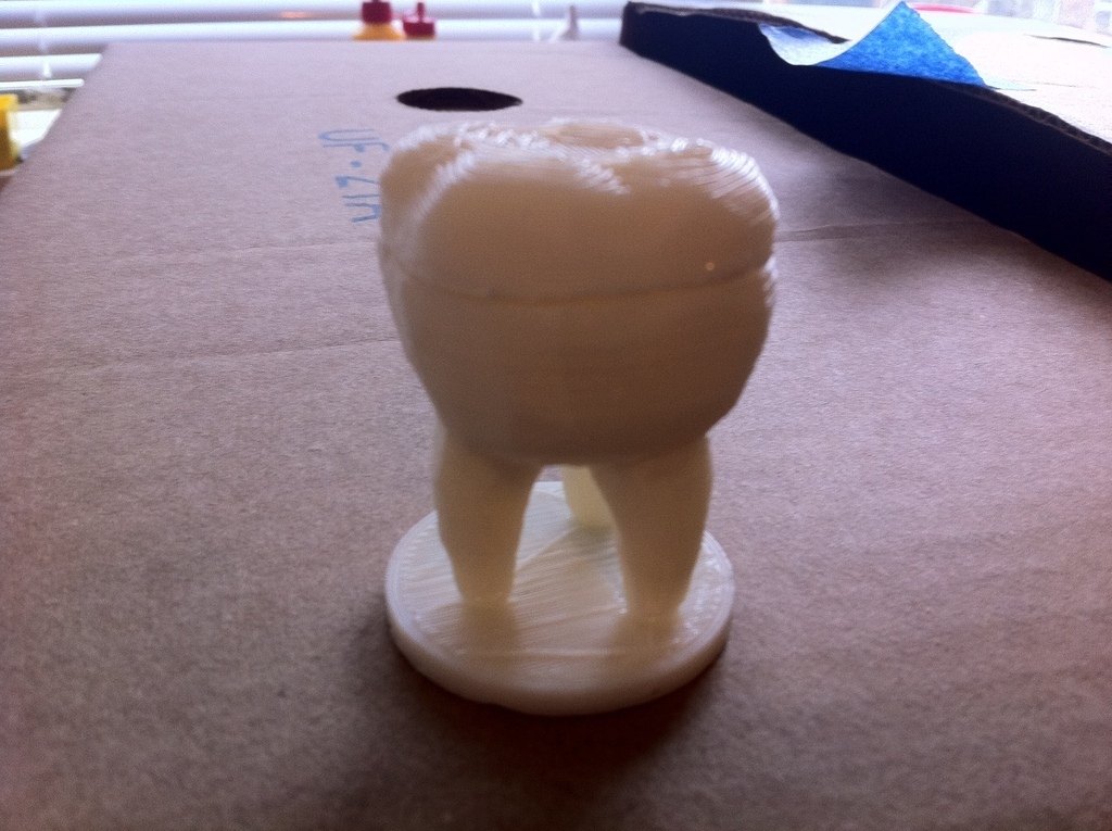 牙齿形状的小盒子 by 刷卡时为零 3D打印模型
