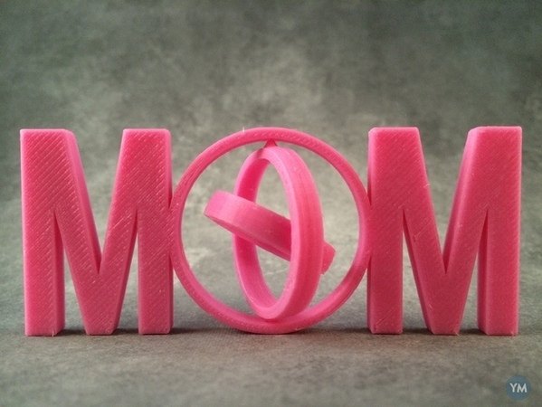 母亲节献礼——3d打印的MOM by 好多好多6 3D打印模型