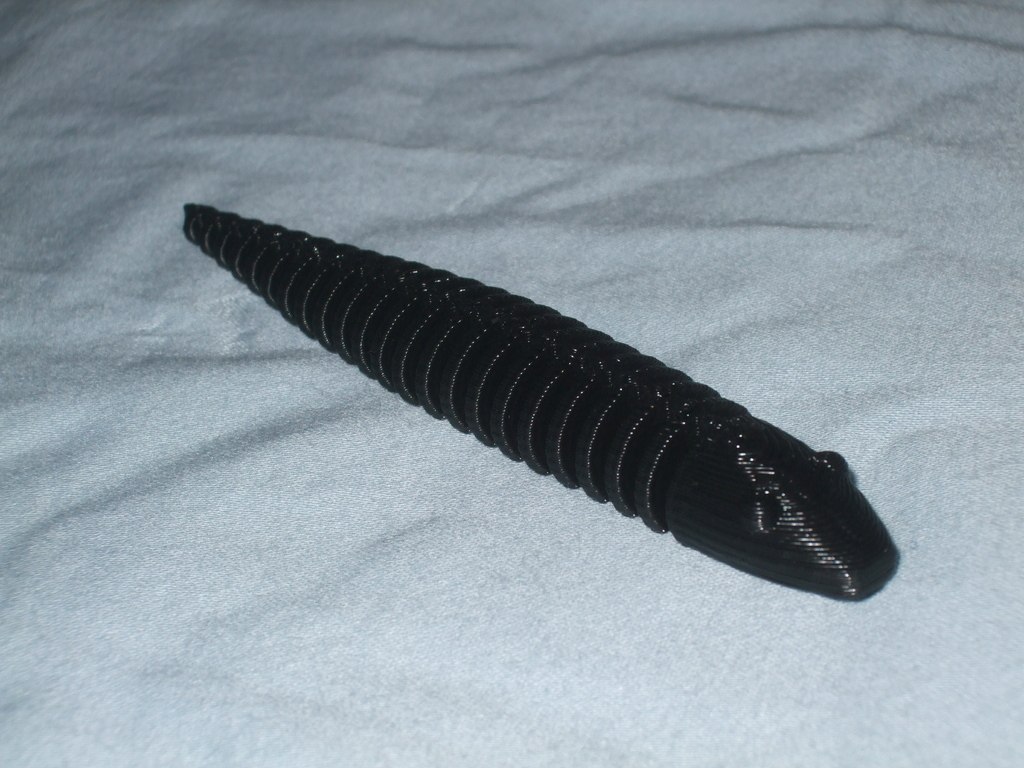 蛇，PLA也有软的时候 by 浏阳河啊 3D打印模型