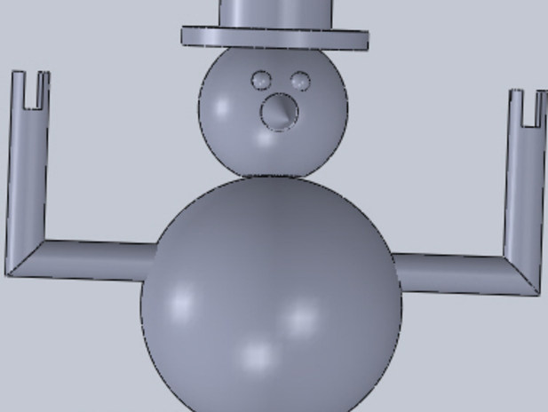 长鼻子的雪人 by xxx 3D打印模型
