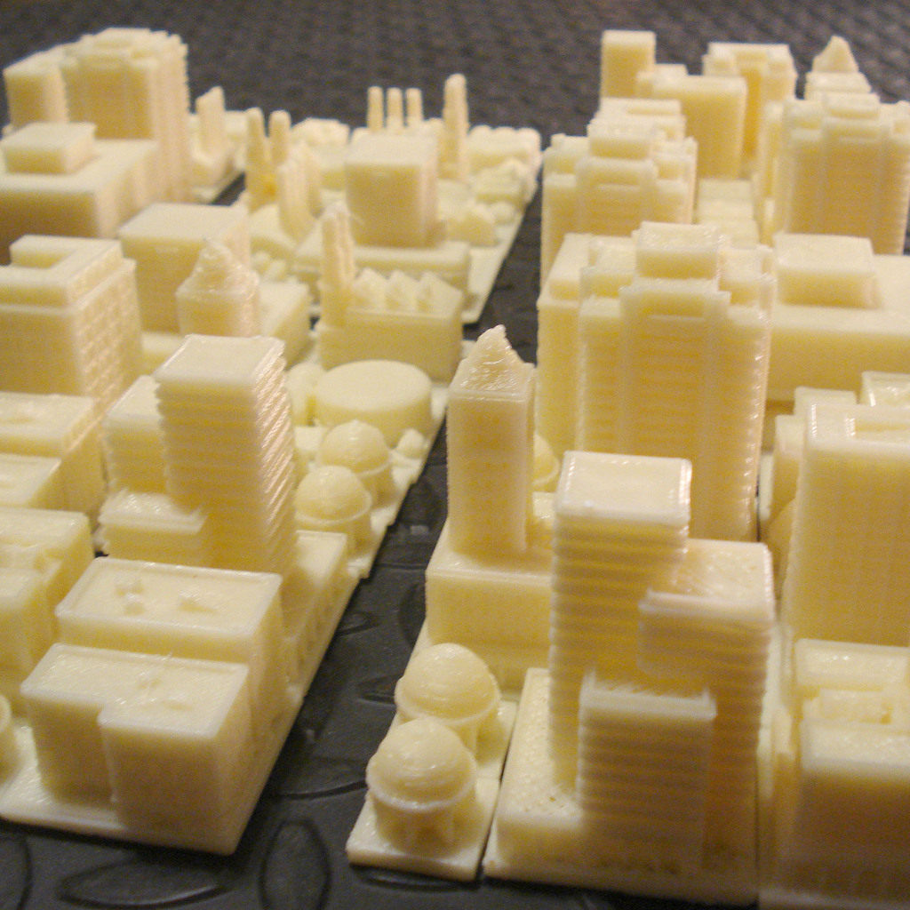城市建筑群模型 by molaoda 3D打印模型