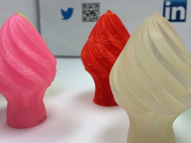 花式蛋卷冰激凌模型 by 就是我就是我就是我 3D打印模型